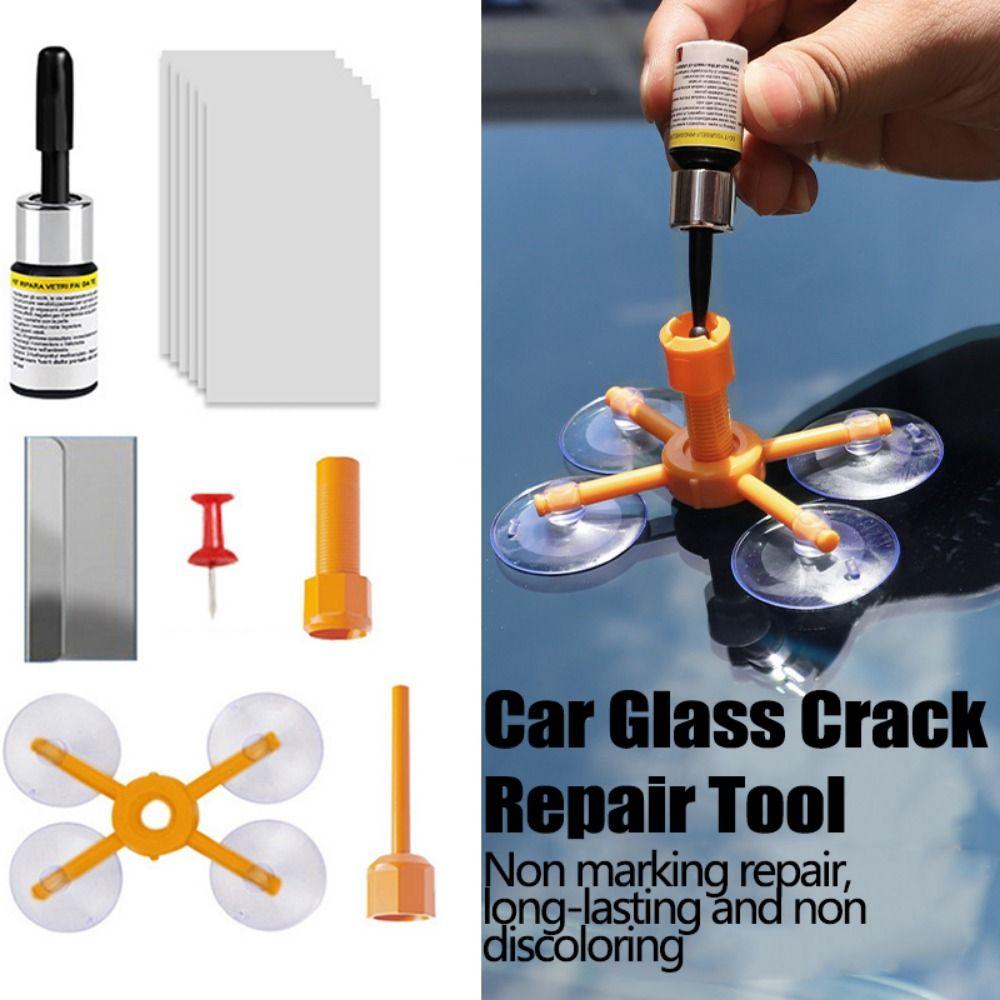 Простой в использовании набор для ремонта лобового стекла, набор для быстрого устранения сколов, ремонт сколов на стекле